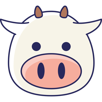 cow head cartoon animal icon png