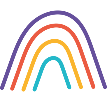 rainbow hand drawn png