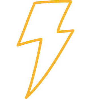 thunderbolt hand drawn png