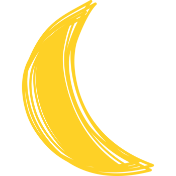 crescent moon hand drawn png