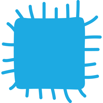 blue square hand drawn png