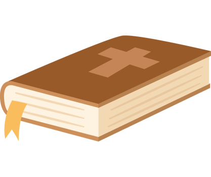 holy bible and cross isolated png