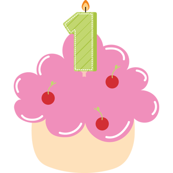 birthday cake and candle one png