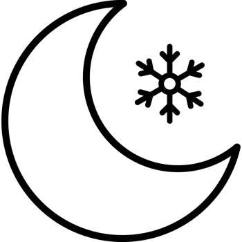 winter night weather icon png