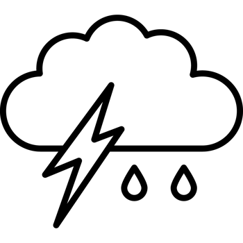 thunderbolt cloud weather icon png
