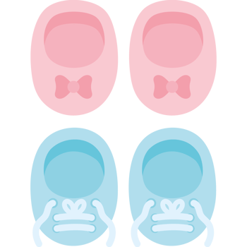 gender reveal baby shoes png