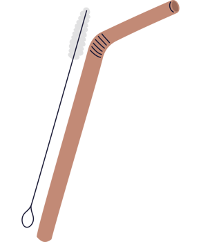 eco straw design png