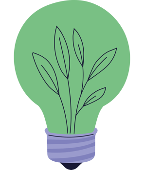 lightbulb with plants png