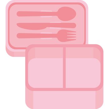 lunch box design isolated png