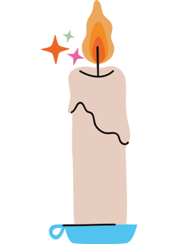magic candle design png