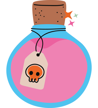 pink magic potion png