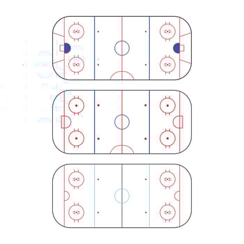 Ice Hockey Rink, Hockey Clip Art, Ice Hockey Rink Cut File vector