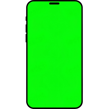 A green screen on a black background png