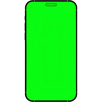 Green Screen Mobile Phone Mockup for App Presentation and User Interface Design png