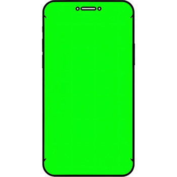 A green screen with a black background png