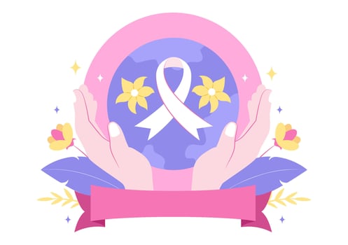 Albinism Awareness Poster Design in Modern Flat Illustration Style vector
