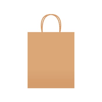 brown kraft paper bag eco blank, template of eco bag kraft paper brown package, brown bag packaging template, illustration empty eco paper bag mock up template for graphic design vector