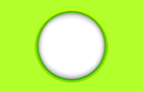 circle frame white on bright green for banner, banner frame ellipse shape for message, lemon green rectangle with circle frame for copy space text, oval modern green frame for background vector