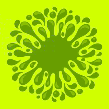 water drop lemon green juice splash shape, water blob green apple flat isolated on bright green, green tea water splash expose, aloe juice drop for banner, lime juice splatter flow for graphic symbol vector