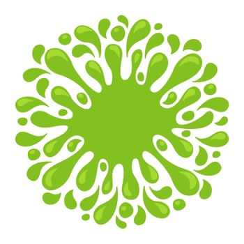 water drop lemon green juice splash shape, water blob green apple flat icon isolated on white, green tea water splash expose, aloe juice drop for banner, lime juice splatter flow for graphics vector