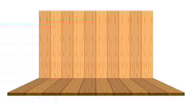 wooden backdrop for display and copy space, panel wood plank empty front view for background, wooden brown for decoration stage floor display, vintage wood plank for banner design, wooden plank wall vector