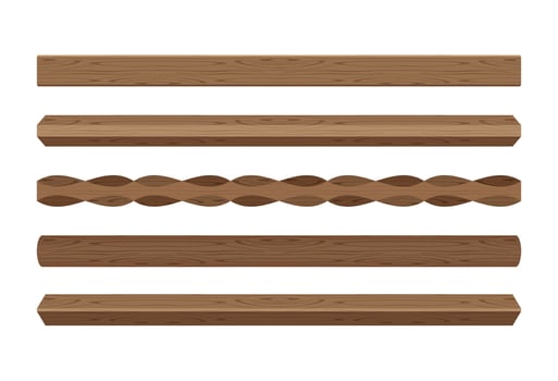 wooden lath different dark brown color isolated on white, wooden slat poles brown, lath wood for home decoration, wood slat posts, set of vertical slats plank, lumber wood brown, beautiful wooden dark vector