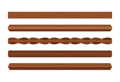 wooden lath different dark brown isolated on white, wooden slat poles brown, lath wood for home decoration, wood slat posts, set of vertical slats plank, lumber wood brown, beautiful wooden dark vector