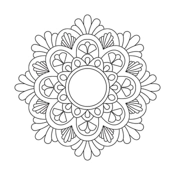Flower Mandala Ornaments for Artistic Coloring vector