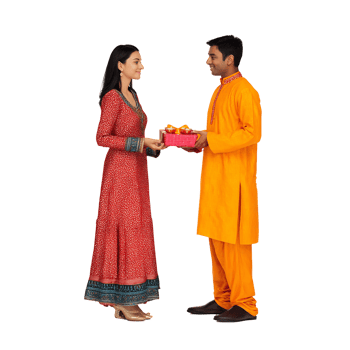 A man and woman standing next to each other png