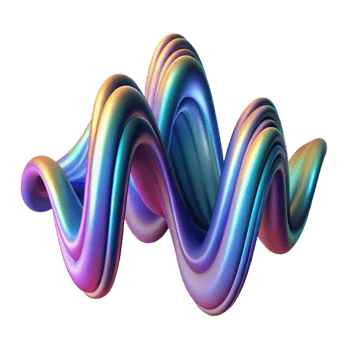 remarkable surreal An abstract representation of sound waves, visualized as vibrant, flowing lines, lit by a dynamic, changing light, in a synaesthetic style studio quality png