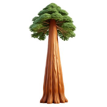 impressive memorable A giant sequoia tree reaching towards the sky, towering and majestic, landscape photography, nature s power theme png