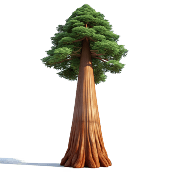 rare contemporary A giant sequoia tree reaching towards the sky, towering and majestic, landscape photography, nature s power theme 4K png