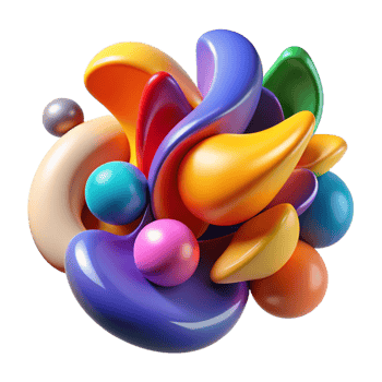 dramatic signature An abstract representation of emotions, using vibrant colors and dynamic shapes, with a dramatic, expressive style png