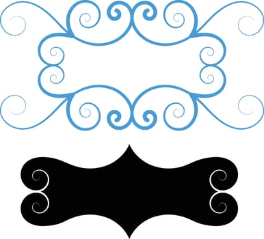 decorative design silhouette vector