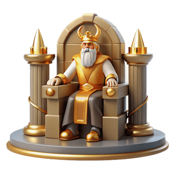serene futuristic A wise Odin sitting on his throne, grand hall with golden light, Norse Mythology style authentic png