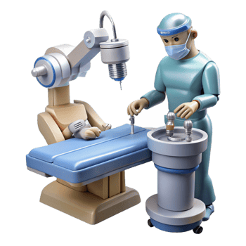 nostalgic wonderful A robotic surgeon performing a delicate operation, intricate instruments, sterile, bright lighting, photorealistic style 8K png