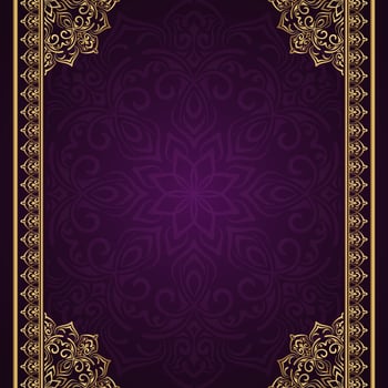 ornamental purple background vector