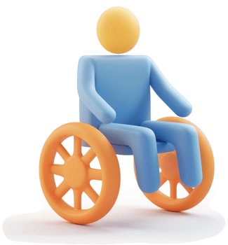Simplified illustration of a person using a wheelchair. png