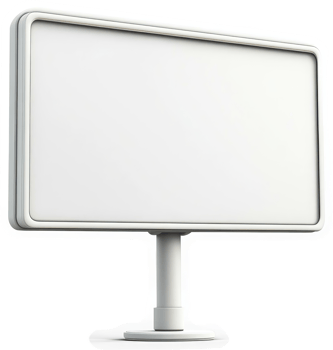 Blank billboard advertising display. png