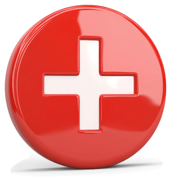 Red button with a white plus sign. png