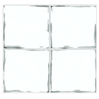 3d render frosted square glass blocks with transparent background png