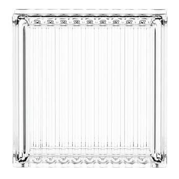 Render fluted double glass block panel with transparent background png