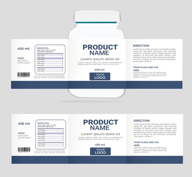 Bottle label, Package template design, Label design, mock up design label templat vector
