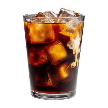 Refreshing iced coffee drink png