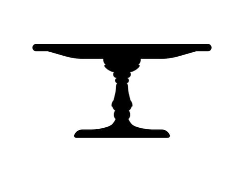 Cake platter or stand tray for pies and desserts vector