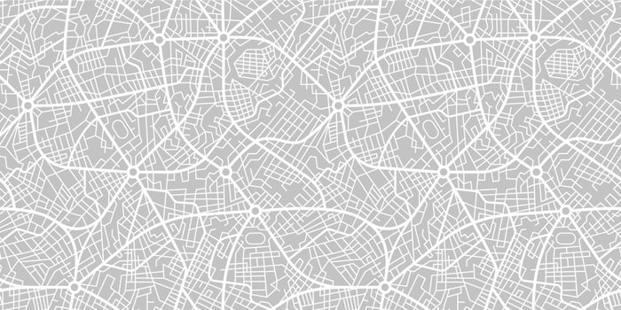 City map plan pattern, road and streets background vector