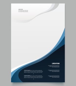 Modern business card for presentation. vector