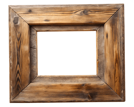 wooden picture frame png