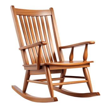wooden rocking chair png