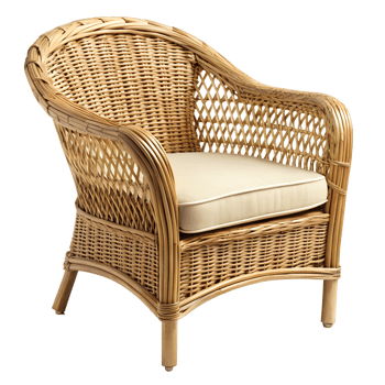 wicker wooden chair png